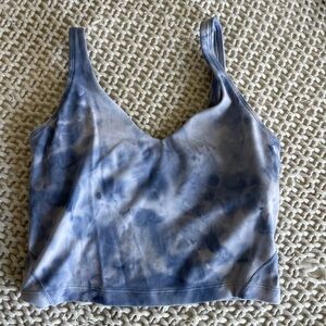 Lululemon Blue Tie-Dye Align Tank Top